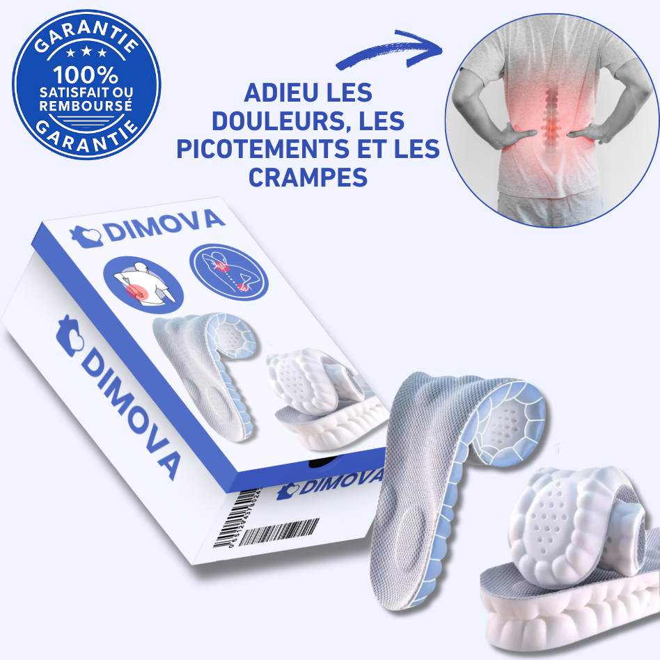 Semelles Cloud 4D – Amortissantes & à mémoire de forme