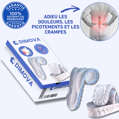 Semelles Cloud 4D – Amortissantes & à mémoire de forme