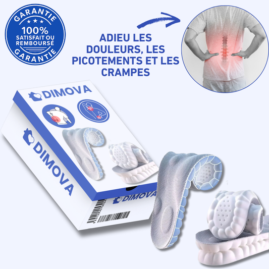 Semelles Cloud 4D – Amortissantes & à mémoire de forme