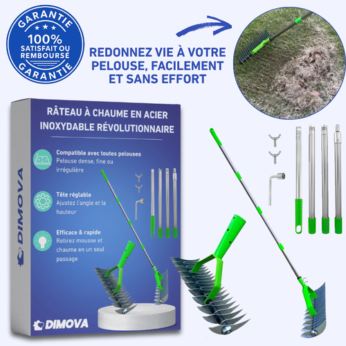 Râteau à chaume en acier inoxydable révolutionnaire