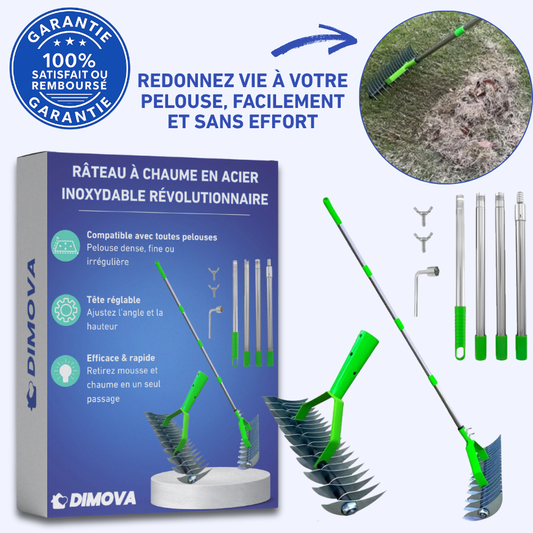 Râteau à chaume en acier inoxydable révolutionnaire