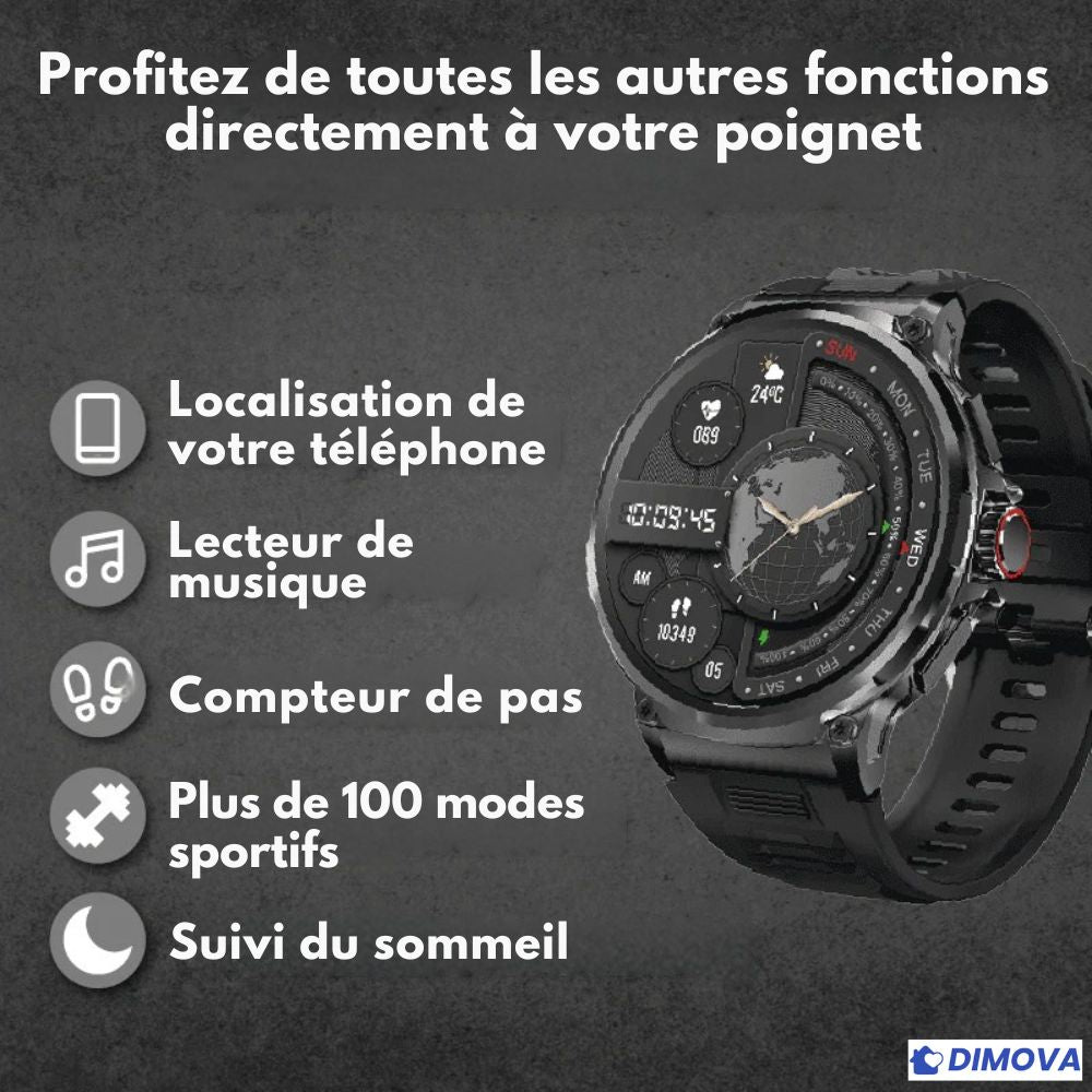 ZEUS90 – Montre connectée (Apple/Android)