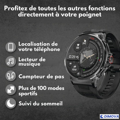 ZEUS90 – Montre connectée (Apple/Android)